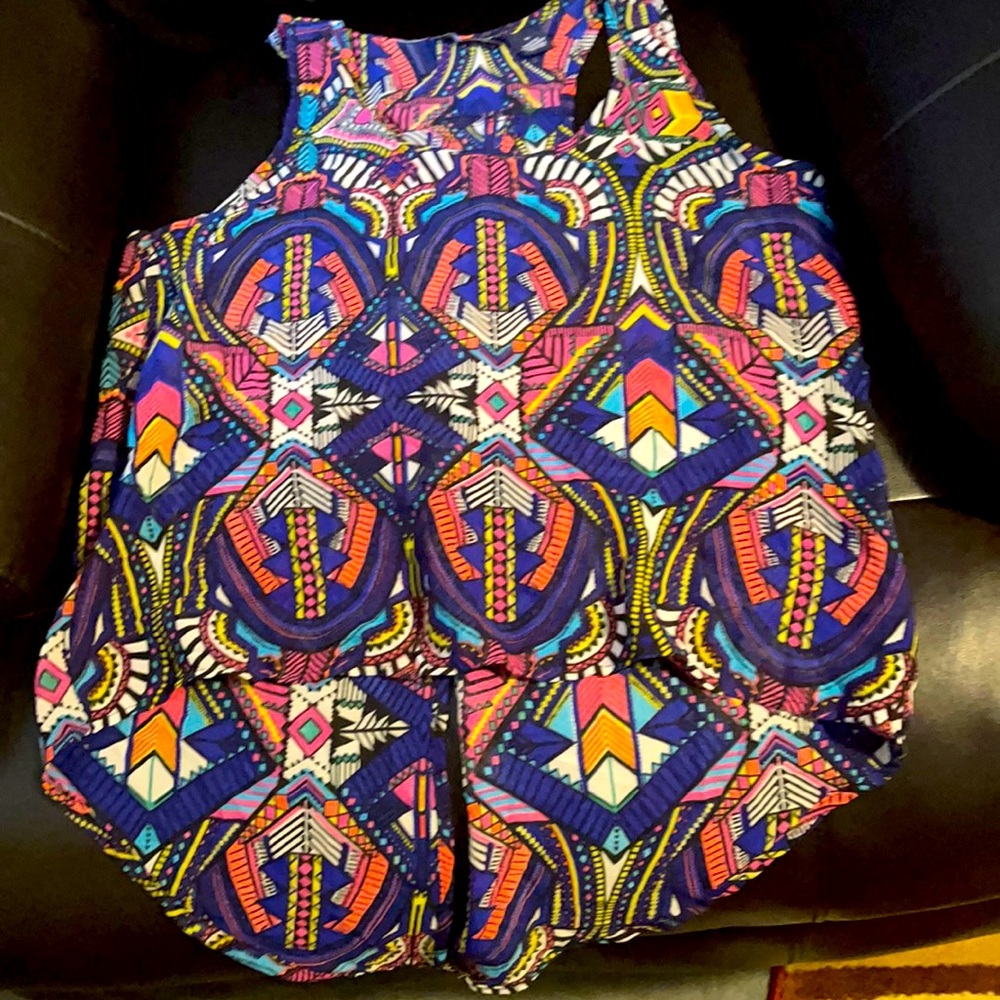 Med blouse multi color